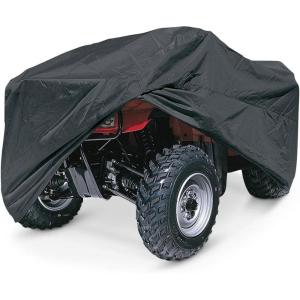 Guide Gear Storage ATV 4-Wheeler Cover Heavy-Duty Polyester Outdoor All-Weather, Black