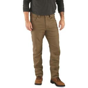 Guide Gear Stretch Canvas Pants; Men’s Work Pants for Construction, Utility, and Safety(Dark Taupe)