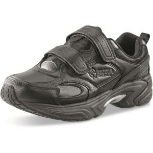 Guide Gear Walking Shoes for Men Hook-and-Loop, Comfortable Shoes for Work, Casual, Working(Black)