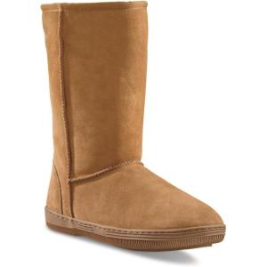 Guide Gear Women’s 10” Suede Slipper Boots, Fuzzy Indoor Outdoor Ladies Bedroom Booties(Cinnamon)