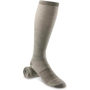 HUNTRITE 16” Boot Socks, Wool-blend Hiking Socks, Men’s Socks, 3 Pairs(Olive)