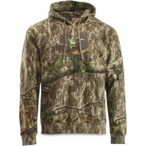 Sportsman’s Guide Pullover Camo Hoodie; Outdoors Sweatshirt for Hunting, Camping, Fishing or Working(Country Roots Camo)
