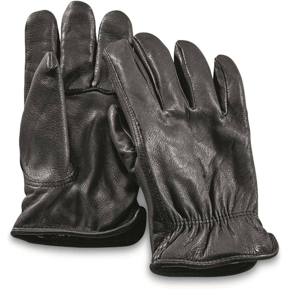 image:imageGuide Gear Mens Deerskin Leather Work Gloves Insulated Thinsulate 40 GramBlack