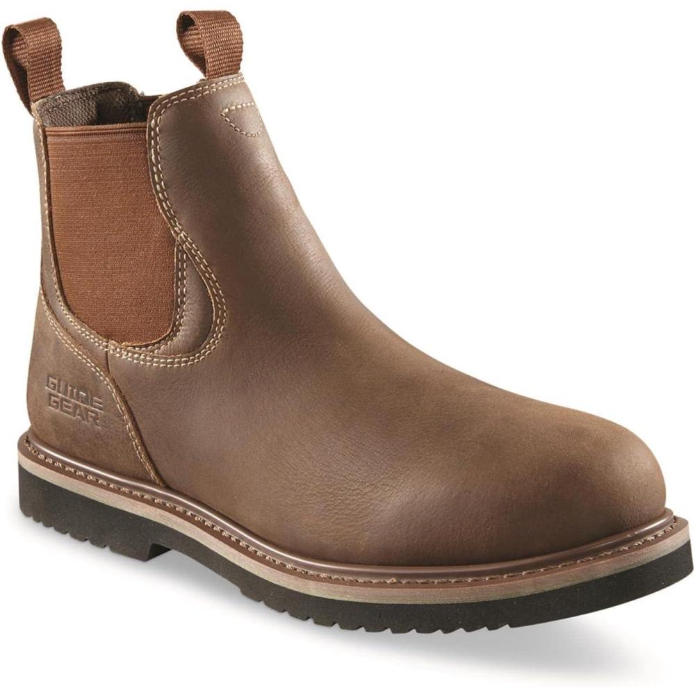 image:imageGuide Gear Slip On Work Boots For Men Field Series RomeoBrown