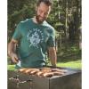 Guide Gear Heavy-Duty Park-Style Charcoal BBQ Grill for Camping, Outdoor Cooking, Backyard, Patio, Camp Grilling Barbecues, 20.5 x 20.5 x 8.25″h.
