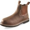 Guide Gear Slip On Work Boots For Men Field Series Romeo(Brown)