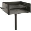 Guide Gear Heavy-Duty Park-Style Charcoal BBQ Grill for Camping, Outdoor Cooking, Backyard, Patio, Camp Grilling Barbecues, 20.5 x 20.5 x 8.25″h.