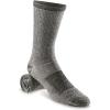 HUNTRITE Mens Crew Socks Merino Wool Blend, Moisture Wicking, Long, Calf, Mid-High Socks, 6 Pairs(Black)