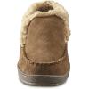 Guide Gear Burly II Men’s Fuzzy Warm Cozy Moccasin Slippers Indoor Outdoor Bedroom House Shoes(Sage)
