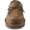 Guide Gear Double-Face Shearling Mens Moccasin Slippers, Leather, Fur-Lined Warm, Slip-On, Pull-On Lounge Shoes, Bedroom House Slippers, Indoor and Outdoor(Brown Bomber)