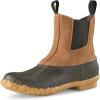 Guide Gear Men’s Pull On Insulated Leather Duck Boots Waterproof Rain Shoes, 400 Gram(Tan)