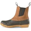 Guide Gear Men’s Pull On Insulated Leather Duck Boots Waterproof Rain Shoes, 400 Gram(Tan)