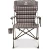 Guide Gear Oversized XL Comfort Padded Mammoth Camping Chair; Includes Carry Bag, Portable, Folding, Large Camp Lounge Chairs for Outdoor, Adults, Men and Women, Heavy-Duty 500-Pound Capacity Gray(Gray Plaid)