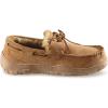 Guide Gear Suede Leather Moccasins for Men, Bedroom House Slippers, Indoor and Outdoor Shoes(Cinnamon)