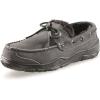 Guide Gear Suede Leather Moccasins for Men, Bedroom House Slippers, Indoor and Outdoor Shoes(Gunmetal)