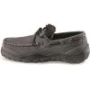 Guide Gear Suede Leather Moccasins for Men, Bedroom House Slippers, Indoor and Outdoor Shoes(Gunmetal)