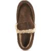 Guide Gear Suede Men’s Fur-Lined Suede Moccasin Slippers Indoor Outdoor Bedroom House Shoes(Chocolate)