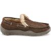 Guide Gear Suede Men’s Fur-Lined Suede Moccasin Slippers Indoor Outdoor Bedroom House Shoes(Cinnamon)