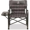 Guide Gear XL Comfort Padded Director’s Camp Chair; 400-lb. Capacity, for Camping, Fishing or by The Beach and Swimming Pool Green(Gray Plaid)