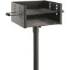 Guide Gear Heavy-Duty Park-Style Charcoal BBQ Grill for Camping, Outdoor Cooking, Backyard, Patio, Camp Grilling Barbecues, 15.5″ x 15″ x 8.25″h.