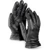 Guide Gear Men’s Black Leather Gloves, Cashmere Lined Lamb Leather Winter Gloves, Driving Gloves for Men