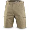 Guide Gear Mens Cargo Shorts Heavy Duty Cotton Ripstop – for Casual, Hiking, Summer(Khaki)