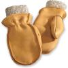 Guide Gear Men’s Waterproof Genuine Deerskin Leather Mittens Lined with Wool Liner Mitts, Windproof for Wood Chopping(Light Brown)