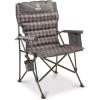 Guide Gear Oversized XL Comfort Padded Mammoth Camping Chair; Includes Carry Bag, Portable, Folding, Large Camp Lounge Chairs for Outdoor, Adults, Men and Women, Heavy-Duty 500-Pound Capacity Gray(Gray Plaid)