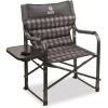 Guide Gear XL Comfort Padded Director’s Camp Chair; 400-lb. Capacity, for Camping, Fishing or by The Beach and Swimming Pool Green(Gray Plaid)