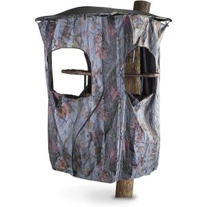 Guide Gear Universal Tree Stand Blind Kit for Hunting, Elevated Deer Blinds, Camo Tent Camo