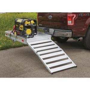 Guide Gear Vehicle Hitch Cargo Carrier, Pickup Truck Ramps Aluminum, Folding, 3-Position, Extra Large