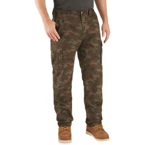 Guide Gear Outdoor 2.0 Flannel-Lined Cotton Cargo Pants(Woodland Camo)