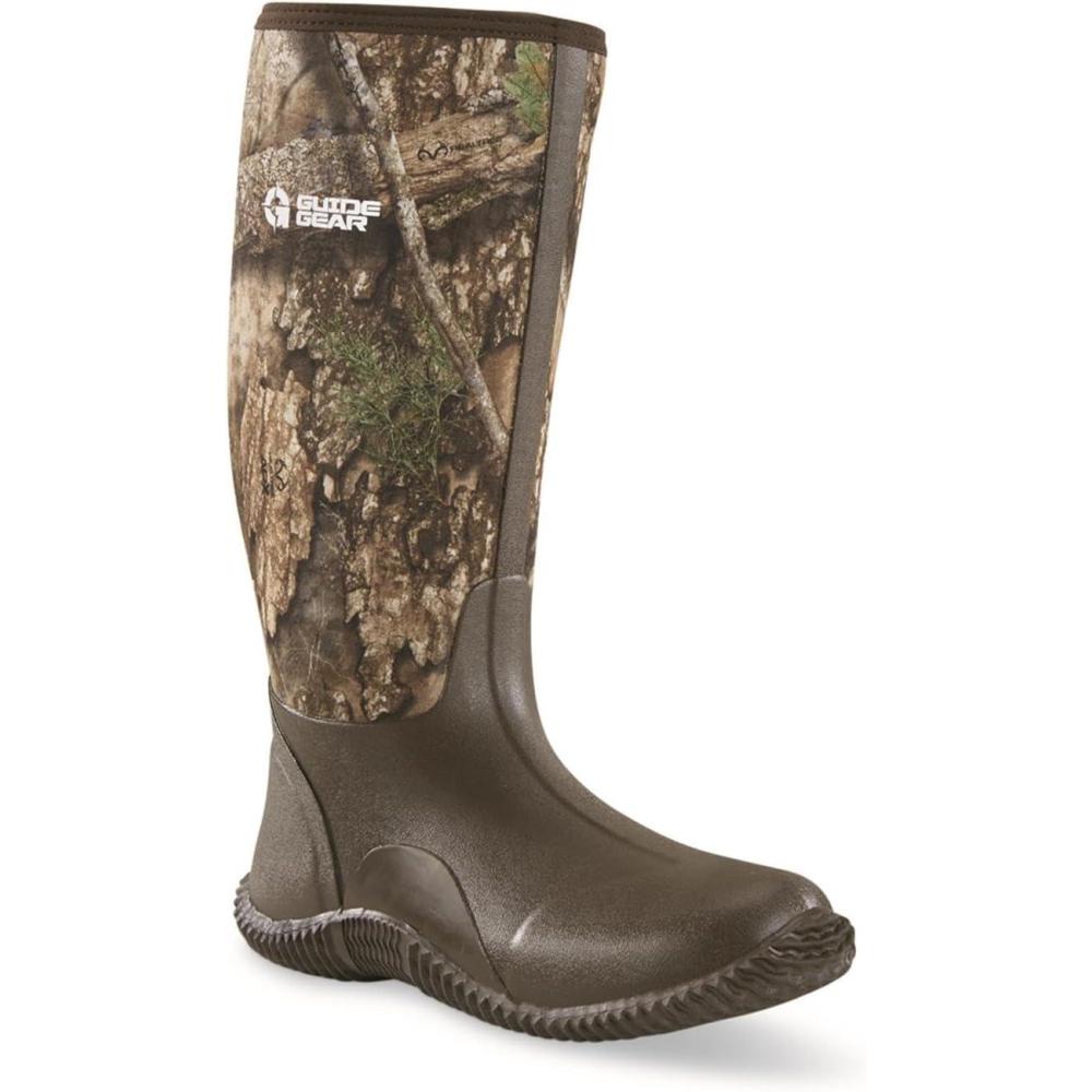 image:imageGuide Gear Mens High Camo Bogger Rubber Boots Waterproof Rain Hunting Shoes RT APX 14D Medium