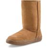 Guide Gear Men’s 10” Suede Slipper Boots, Fuzzy Indoor Comfort Booties Chestnut 9D (Medium)