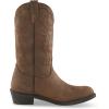 Guide Gear Men’s 12” Western 2.0 Waterproof Boots; Cowboy Rodeo Work Boots Leather Waterproof Footwear Distressed Brown 11D (Medium)