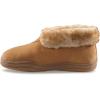 Guide Gear Men’s Bootie Slippers, Suede Soft Cushioned Bedroom House Shoes with Rubber Sole and Wool Blend Lining for Indoor Outdoor Use Chestnut 9D (Medium)