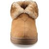 Guide Gear Men’s Bootie Slippers, Suede Soft Cushioned Bedroom House Shoes with Rubber Sole and Wool Blend Lining for Indoor Outdoor Use Chestnut 9D (Medium)