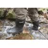 Guide Gear Men’s Mid-High Bogger Waterproof Rubber Hunting Work Rain Boots 12”, 5mm Neoprene Top Black 11D (Medium)