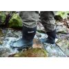 Guide Gear Men’s Mid-High Bogger Waterproof Rubber Hunting Work Rain Boots 12”, 5mm Neoprene Top Black 11D (Medium)