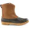 Guide Gear Men’s Side Zip Insulated Leather Duck Boots, Winter Boots for Men, Waterproof Rain Shoes, 400 Gram Tan 10D (Medium)