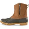 Guide Gear Men’s Side Zip Insulated Leather Duck Boots, Winter Boots for Men, Waterproof Rain Shoes, 400 Gram Tan 8D (Medium)