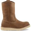 Guide Gear Men’s Wedge 10” Waterproof Wellington Work Boots; Moisture Wicking, Jobsite Footwear Brown 8 2E (Wide)