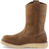 Guide Gear Men’s Wedge 10” Waterproof Wellington Work Boots; Moisture Wicking, Jobsite Footwear Brown 8 2E (Wide)