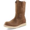 Guide Gear Men’s Wedge 10” Waterproof Wellington Work Boots; Moisture Wicking, Jobsite Footwear Brown 8 2E (Wide)