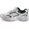 Guide Gear Walking Shoes for Men Hook and Loop, Comfortable Shoes for Work, Casual, Working White/Navy 11.5 4E (2xExtraWide)