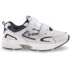 Guide Gear Walking Shoes for Men Hook and Loop, Comfortable Shoes for Work, Casual, Working White/Navy 14 4E (2xExtraWide)