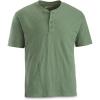 Guide Gear Men’s Henley Short Sleeve Tee Shirt; for Casual Outdoor Activities Ivy Green XL Tall