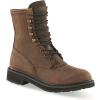 Guide Gear Men’s Western Work 2.0 Lace-up Work Boots; Leather Uppers, Rubber Sole Shoes Distressed Brown 9D (Medium)