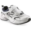 Guide Gear Walking Shoes for Men Hook and Loop, Comfortable Shoes for Work, Casual, Working White/Navy 11.5 4E (2xExtraWide)