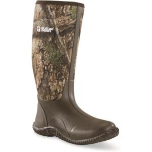 Guide Gear Men’s High Camo Bogger Rubber Boots, Waterproof Rain Hunting Shoes RT APX 14D (Medium)